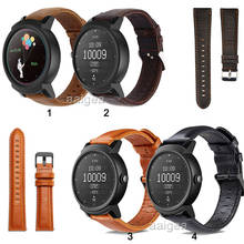 Ремешок сменный из натуральной кожи для Ticwatch 2/Ticwatch E, браслет для часов, 20 мм 22 мм 2024 - купить недорого