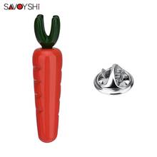 SAVOYSHI Cartoon Brooch Enamel Carrot Badge pin High Quality Lapel pin Butterfly buckle Clothing Pin Jewelry for Party Gifts 2024 - buy cheap