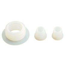 Base de silicone para narguilé, conjunto de anéis selados em branco, arruelas de borracha de silicone para tubo de água, 3 peças 2024 - compre barato