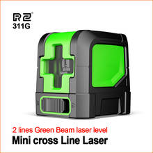 Rz-nível a laser verde, autonivelador, vertical e horizontal, para medição de lâminas, 2 linhas, laser 2024 - compre barato