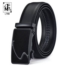 FLMB-Cinturón de marca para hombre, correa de cuero genuino con hebilla automática de Metal, de alta calidad, para negocios de lujo 2024 - compra barato