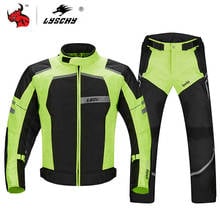 LYSCHY Autumn Winter Motorcycle Jacket Pants Suit Warm Reflective Motorbike Waterproof Cold-proof Moto Jacket Motocross Clothing 2024 - buy cheap