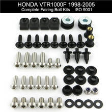 Fit For Honda VTR 1000F 1998-2005 VTR1000F Motorcycle Complete Full Fairing Bolts Kit Nut Covering Screws Clips Stainless Steel 2024 - buy cheap