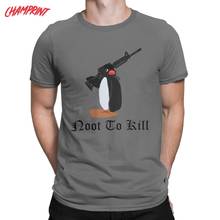 Noot To Kill-Camiseta Slim Fit Pingu para hombre, camisetas de algodón puro, camisetas de manga corta con cuello redondo, camisetas originales 2024 - compra barato