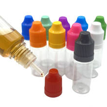 5pcs 10ml Clear PET Plastic Bottle Empty E Liquid Dropper Bottles With Childproof Cap Vial 2024 - buy cheap