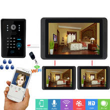 3 house RFID Wifi Smart Video Intercom System Video Record Take Photo Video Doorbell Interphone Home Door Phone Intercom Kits 2024 - buy cheap