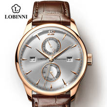 LOBINNI Watch Men Seagull Automatic Mechanical Movement Luxury Switzerland Brand Men's Watches Sapphire Waterproof relogio 2024 - buy cheap