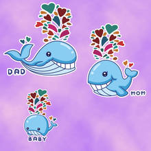 Fashion Lovely Patch deal with it Clothes Heat Transfer Printing Cartoon Whale Iron on Patches for Clothing Diy 3D Stickers 2024 - buy cheap