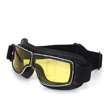 Óculos da motocicleta do vintage óculos de proteção da motocicleta bicicleta elétrica ciclismo retro motocicleta motocross óculos 2024 - compre barato