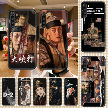 Agust D suga king Phone case For Xiaomi Redmi Note 7 7A 8 8T 9 9A 9S 10 K30 Pro Ultra black silicone cell cover luxury shell 2024 - buy cheap