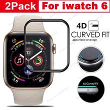 Cristal 4D para Apple Watch 6 5 4 se 44mm 40mm para iWatch series 3 42mm 38mm 9D HD (no templado) película i watch Protector de pantalla 2024 - compra barato