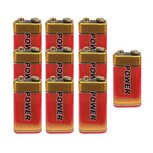 6F22  10pcs   9V  200 min mAh  100% Original 6LR61 MN1604  9VBlock Heavy Duty Cell Battery 2024 - buy cheap