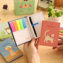 8PC/lot Cute Cartoon animals Rainbow note Memo Paper Sticker Stationery Office Accessories School Supplies wholesale 2024 - buy cheap