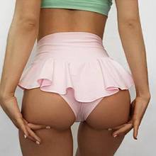 2021 cor sólida das mulheres sexy esportes shorts de tênis saia meninas ginásio saia de dança curta shorts pantskirt anti-esvaziado calças curtas 2024 - compre barato