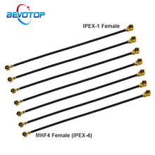 Cabo mhf4 u. fl para roteador 3g 4g, cabo conector ipx de enchimento fêmea para mhf4 embutido rg1.13, ipx, 100 peças 2024 - compre barato