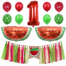 Kit de decoración de fiesta Hawaiana para niños y niñas, globos de látex de sandía, temática Safari de jungla, 1 ° cumpleaños, 28 Uds. 2024 - compra barato