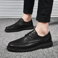 Men Leather Oxfords Shoes Comfy Soft Casual Shoes Luxury Brand Male Moccasins Shoes for Men Breathable Flat Lace-Up Shoes Cheap 2024 - buy cheap