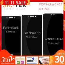 Для Nokia6 Nokia 6,1 ЖК-дисплей сенсорный экран дигитайзер X6 2018 TA-1045 TA-1050 для Nokia 6,1 Plus сменный ЖК-экран 2024 - купить недорого