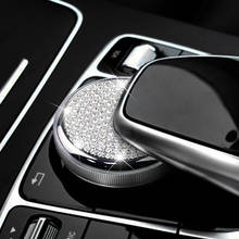 Cubierta de perilla Multimedia de cristal de estilo para Mercedes Benz Clase C W205 GLC 200 X253 E clase W213 E300L E200, ajuste de botones 2024 - compra barato