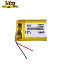 Batería de polímero de litio 242030 batería de polímero de litio 140mAh 3,7 V 242030 MP3 MP4 GPS recargable 2024 - compra barato