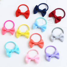 20Pcs/Lot Korean Style Ponytail Bows Elastic Hair Bands Cute Scrunchies Kids Rubber Band Kawaii Headdress Girls Hair Accessories 2024 - купить недорого
