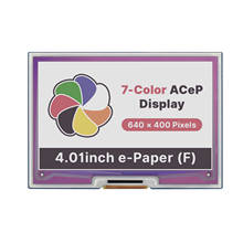 Módulo de pantalla de tinta electrónica para RPI Raspberry Pi Zero W WH 3A 3B Plus 3 Modelo B 4 4B, 4,01 pulgadas, 5V, 7 colores 2024 - compra barato