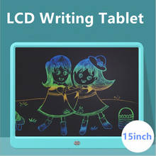 Tablet de escrita lcd 15 Polegada tela colorida doodle desenho almofada apagável e reutilizável desenho comprimidos, educacional e aprendizagem 2024 - compre barato