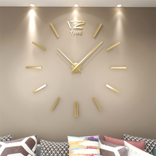 Relógio de parede em acrílico com design moderno e silencioso, adesivo 3d digital, decoração de sala de estar, relógio de parede decorativo 2024 - compre barato