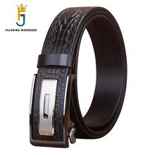 FAJARINA Personality Casual Crocodile Patten Line Genuine Leather Automatic Buckle Quality Belts for Men Jeans N17FJ764 2024 - buy cheap