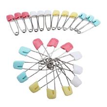 Candy Color Safety Pins Findings Safe Secure Clips For Baby Care Shower Cloth Diaper Pins Brooch Holder E2shopping(Random Color) 2024 - buy cheap