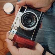 Для Fuji X100V Fujifilm X-100V деревянная рукоятка быстроразъемный l-образный кронштейн 2024 - купить недорого