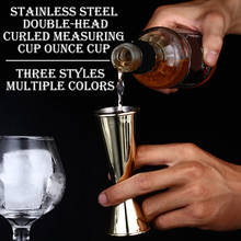 30/60ml or 20/35ml Stainless Steel Cocktail Shaker Measure Cup Dual Shot Drink Spirit Measure Jigger Kitchen Gadgets 2024 - buy cheap