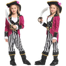 Umorden Halloween Costumes for Girls Teens Skull Pirate Costume Rose Red Outfit Party Carnival Dress Up for Girl Kids 2024 - buy cheap