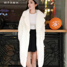 Faux Fur Mid-length Coat Imitation Mink Velvet 2021 Autumn And Winter New Thick Warm Jacket Korean Loose Women's Clothing 2024 - buy cheap