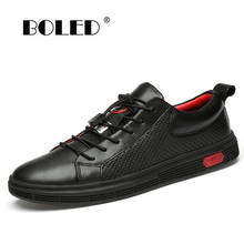 Spring Mesh Men Shoes High Quality Casual Walking Shoes Men Breathable Lace-Up Natural Leather Men Flats Shoes 2024 - buy cheap