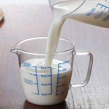 250 мл/500 мл к высоким температурам Стекло мерный стакан молока весы электронные весы инструмент для микроволновой печи 2024 - купить недорого