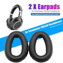 2pcs Replacement Leather Soft Foam Earmuff Earpad Simple Comfortable Practical and Durable for Sennheiser PXC550 Headset 2024 - buy cheap