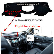 Almohadilla ligera para salpicadero de coche, cubierta antiincrustante para Nissan NP300 2017-2019, accesorios RHD 2024 - compra barato