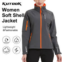 KUTOOK Soft Shell Jacket Winter Thermal Cycling Hiking Camping Running Fleece Coat Windproof Outdoor Sport Clothing Women 2024 - buy cheap