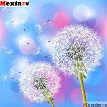 Kexinzu Full 5D DIY Square Diamond Painting"Dandelion"3D Embroidery Kit Cross Stitch Rhinestone Mosaic Home Decor Gift Xy64564 2024 - buy cheap