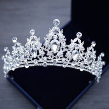 Wedding Princess Crystal Bridal Tiaras Crowns Silver Color Rhinestone Wedding Hair Accessories Prom Crown Head Jewelry 2024 - buy cheap