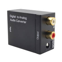 Adaptador de descodificador Digital SPDIF Toslink, convertidor de señal Coaxial a analógico, Audio estéreo, DAC, Jack 2 x Amplificador de RCA 2024 - compra barato