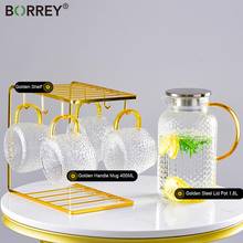 BORREY Glass High Capacity Water Kettle Set 1.5L 1.8L With Handle Transparent Heat Resistant Bottle Juice Drink Teapot Pitcher 2024 - buy cheap