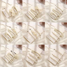 1 Set Solid Pearl Hairpins Snap Barrettes for Women Korean Design Handmade Hair Clips Fashion Hair Styling Accessories 2024 - buy cheap