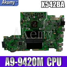X542BA placa base de Computadora Portátil para For Asus X542B X542BP A580B K580B placa base 100% tes A9-9420M 2024 - compra barato