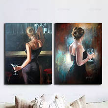 Retro Art Poster Sexy Woman Back View Canvas Painting Elegant Lady Bathing Back Picture On The Wall Home Decor Bedroom Bathroom 2024 - buy cheap