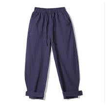 Bloomers soltos estilo chinês, calças masculinas plus size, estilo retrô étnico casual com feixe de perna larga, roupa masculina para outono, 2021 2024 - compre barato