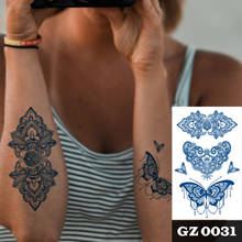 1 шт., богемные татуировки с экстрактом трав, сока, боди-арт, водостойкие Временные татуировки для мужчин и женщин 2024 - купить недорого