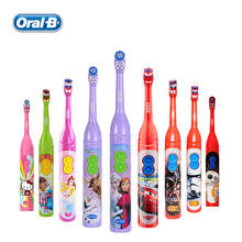 Oral B Electric Toothbrush Kids Rotation Vitality Cartoon Soft  Bristles Battery Powered Tooth Brush for Children Oral Gum Care 2024 - buy cheap
