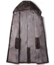 Мужское зимнее пальто из 100% шерсти, длинное двухстороннее пальто из натуральной овчины, замшевая куртка, Chaqueta LSY022321 MY1603 2024 - купить недорого